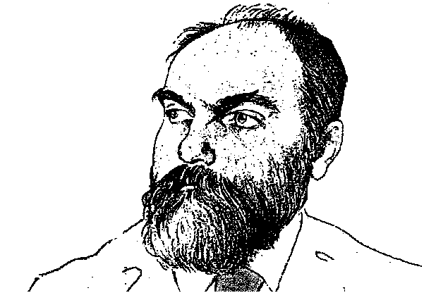 Drawing of Sergei Liapunov, by Leon Bakst