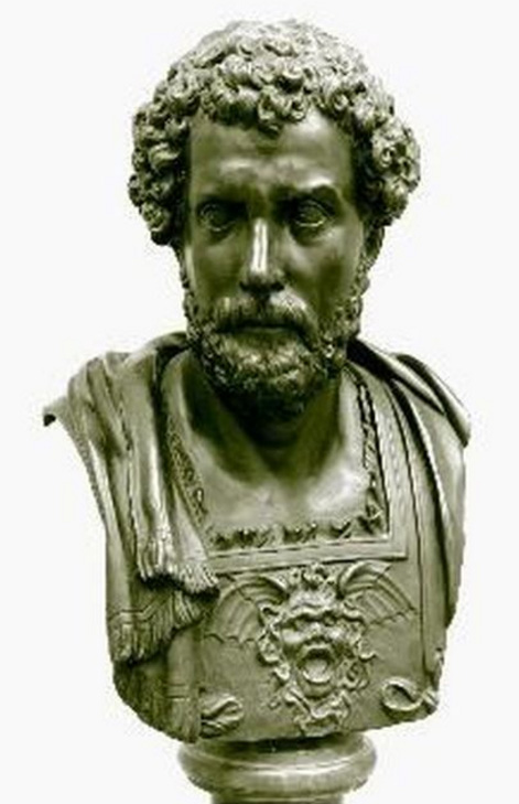 A bust possibly (?) identified as Silius Italicus.